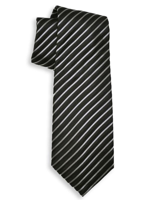 Boy's Tie 13703 Black/Silver