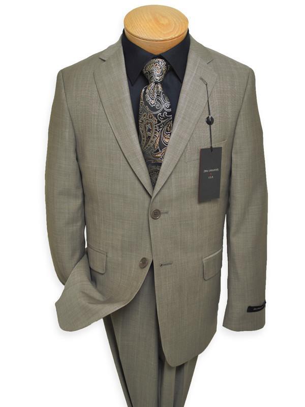 John Varvatos 13745 Tan Boy's Suit - Sharkskin - 100% Tropical Worsted Wool