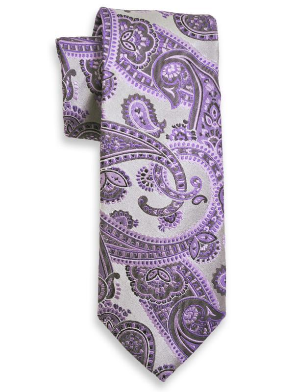 Boy's Tie 13978 Silver/Purple