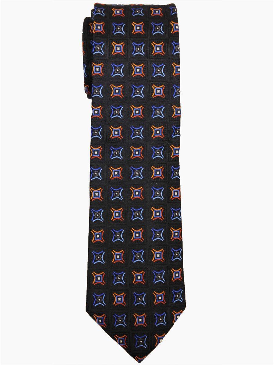 Heritage House 14424 100% Silk Boy's Tie - Neat - Black/Blue/Orange