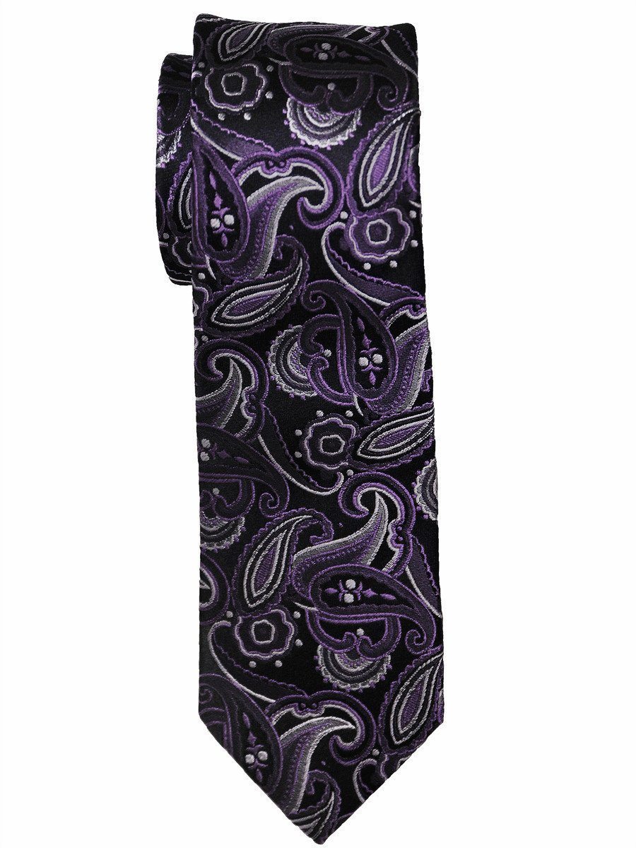 Boy's Tie 15390 Black/Purple