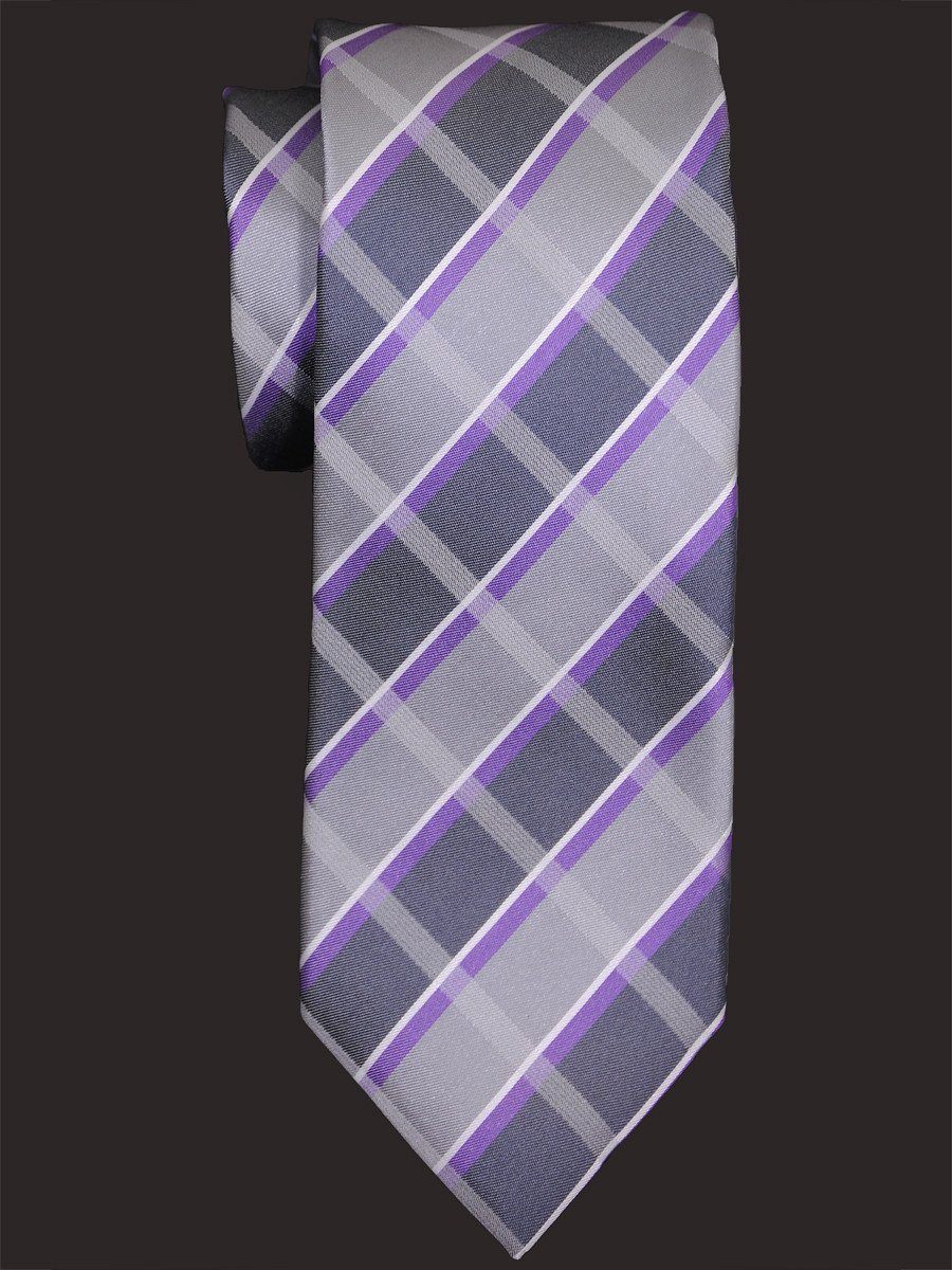 Boy's Tie 16038 Purple/Grey