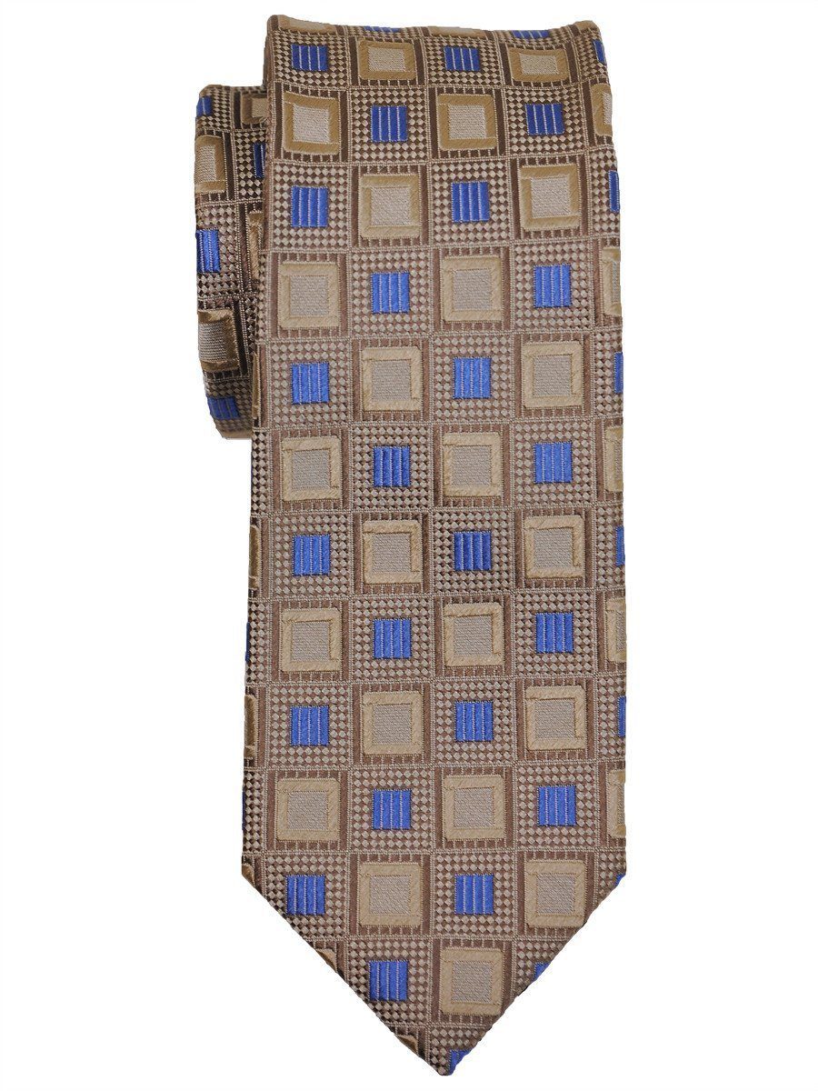 Boy's Tie 16057 Tan/ Blue