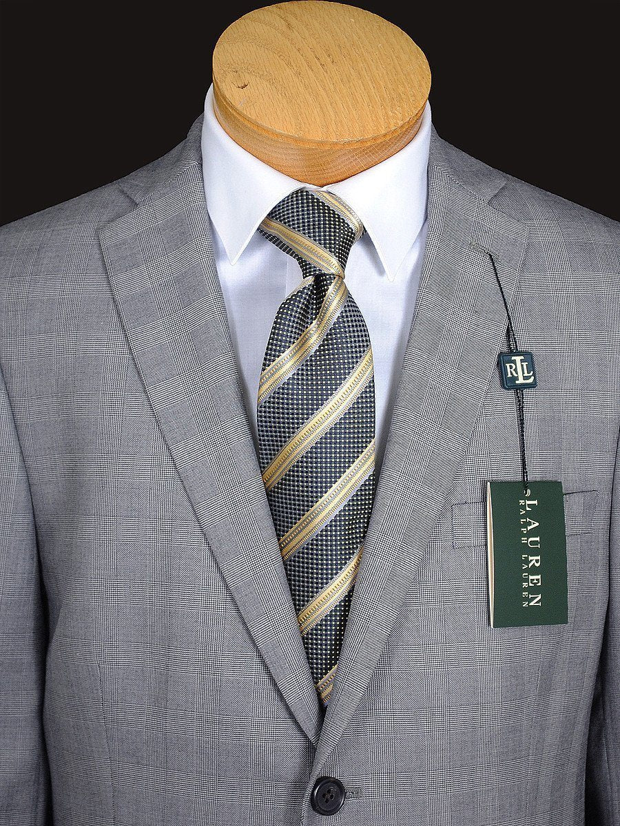 Lauren Ralph Lauren 16282 65% Polyester/ 35% Rayon Boy's Suit Separates Jacket - Glen Plaid - Gray