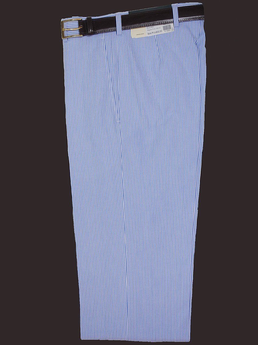 Lauren Ralph Lauren 16346P 100% Cotton Boy's Suit Separate Pant - Seersucker - Blue