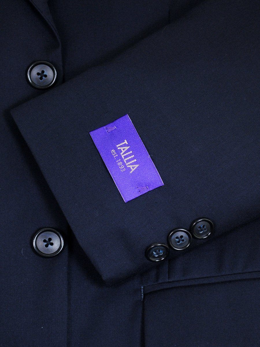 Tallia 16386 65% Polyester/ 35% Rayon Boy's Suit - Solid Gab - Navy