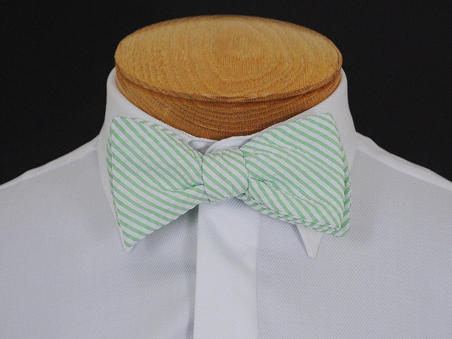 Boy's Bow Tie 16609 Mint/White Stripe