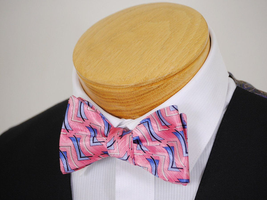 Boy's Bow Tie 16682 Pink/Blue Neat Boys Bow Tie Heritage House 