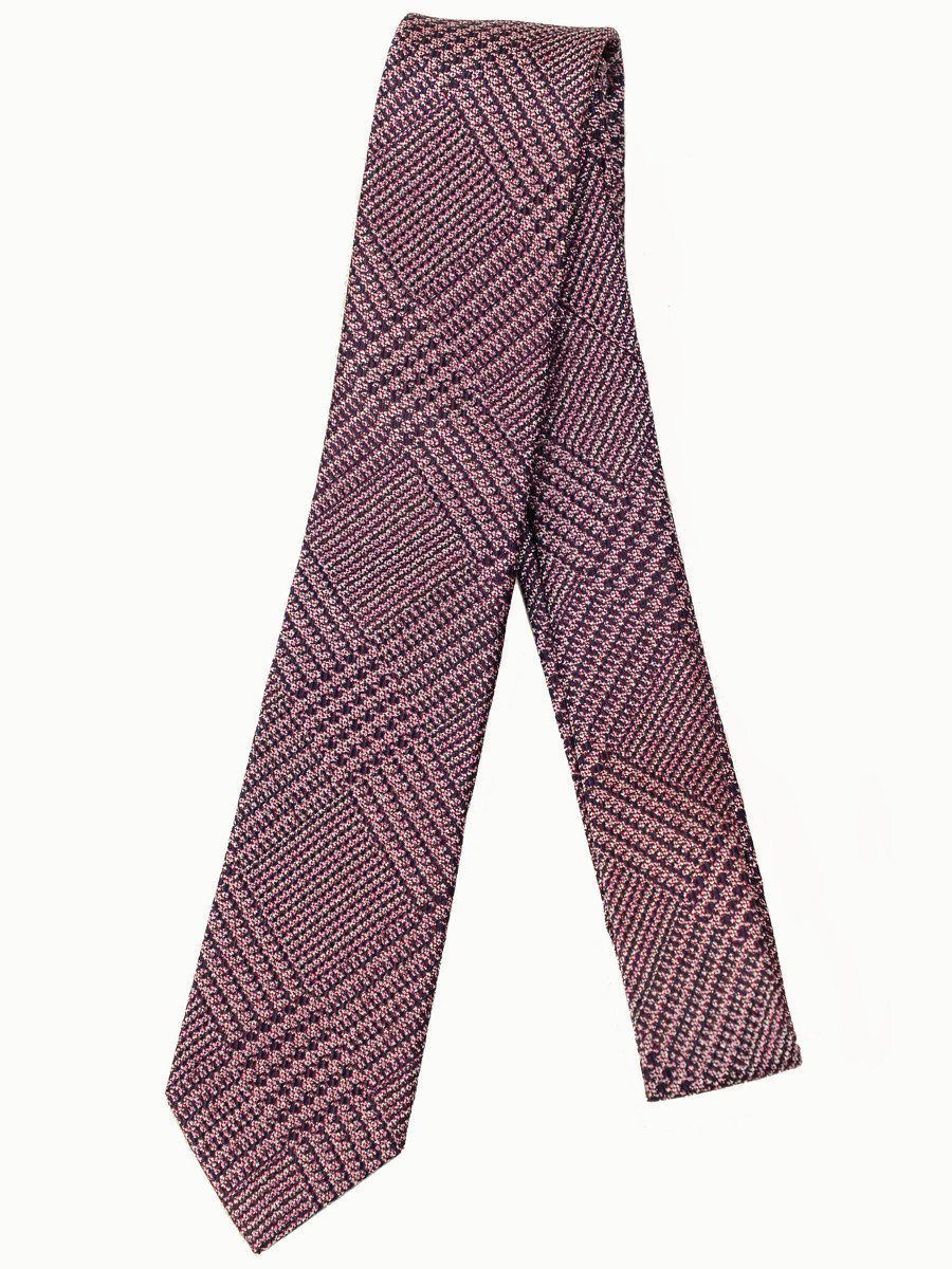 Boy's Skinny Tie 17263 Pink/Navy