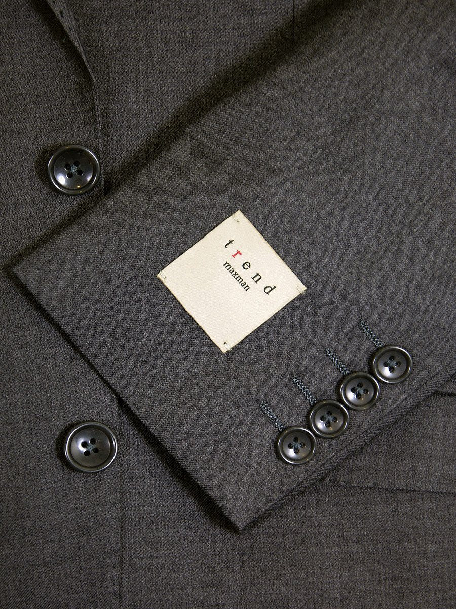 Trend by Maxman 17322 Gray Skinny Fit Young Man's Suit Separate Jacket- Solid Gabardine - 100% Tropical Worsted Super 140 Wool - Lined Young Mens Suit Separate Jacket Maxman