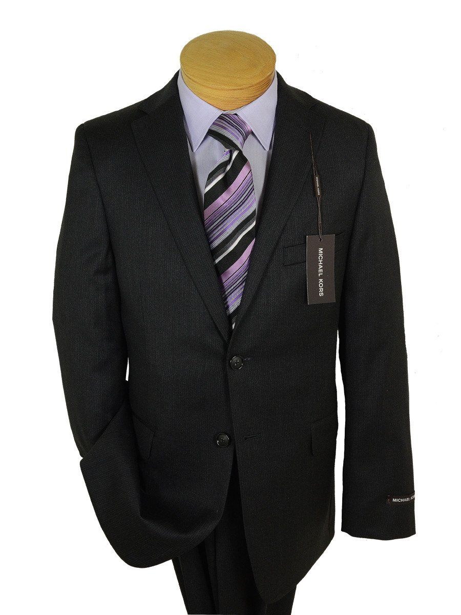 Michael Kors 17394 Charcoal Boy's Suit - Tonal Stripe - 100% Tropical Worsted Wool - Lined from Boys Suit Michael Kors 
