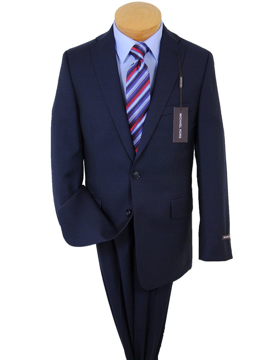 Michael Kors 17531 Navy Boy's Suit - Tonal Stripe - 100% Tropical Worsted Wool - Lined Boys Suit Michael Kors 