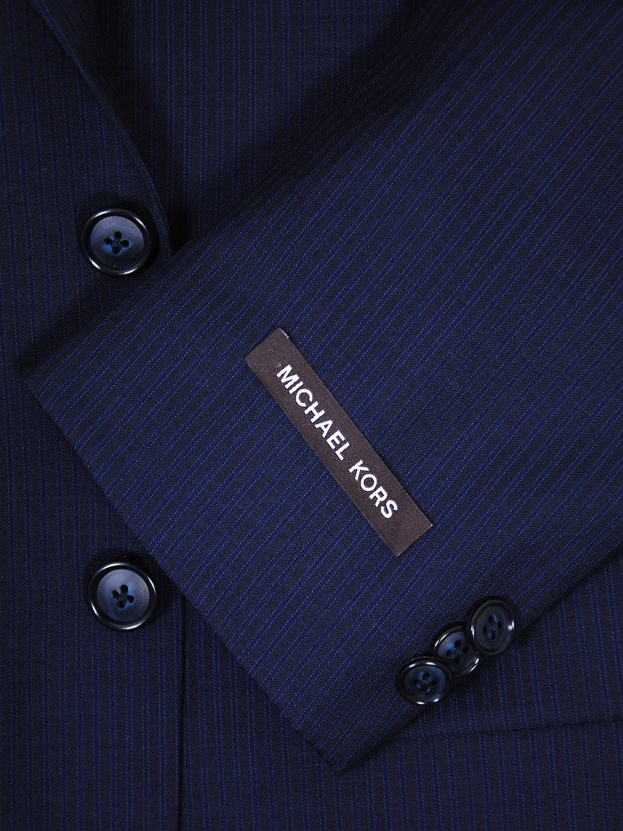 Michael Kors 17531 Navy Boy's Suit - Tonal Stripe - 100% Tropical Worsted Wool - Lined Boys Suit Michael Kors