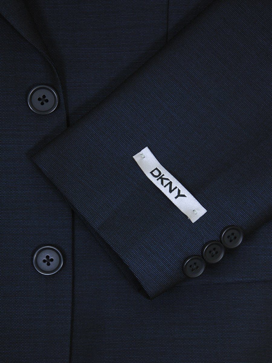 DKNY 17658 100% Wool Boy's 2-Piece Suit - Weave - 2-Button Single Breasted Jacket, Plain Front Pant Boys Suit DKNY