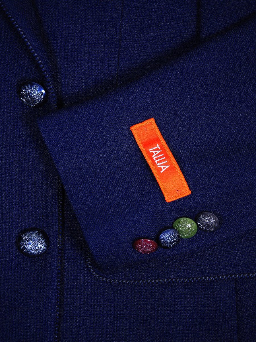 Tallia 17719 Blue Boy's Sport Coat - Tonal Weave - 68% Polyester / 29% Rayon / 3% Spandex Boys Sport Coat Tallia