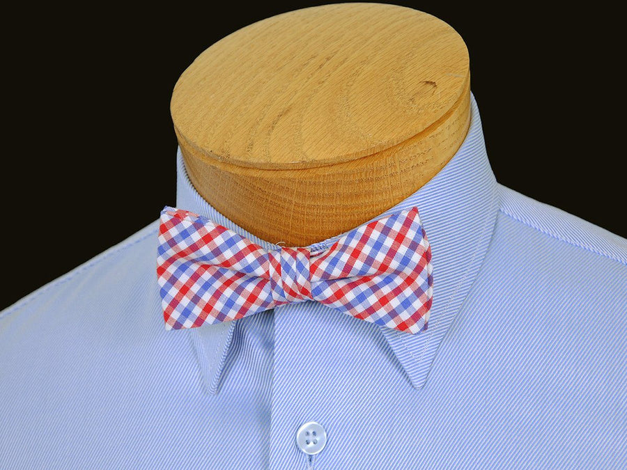 Boy's Bow Tie 17813 Red/Blue Check Boys Bow Tie High Cotton 