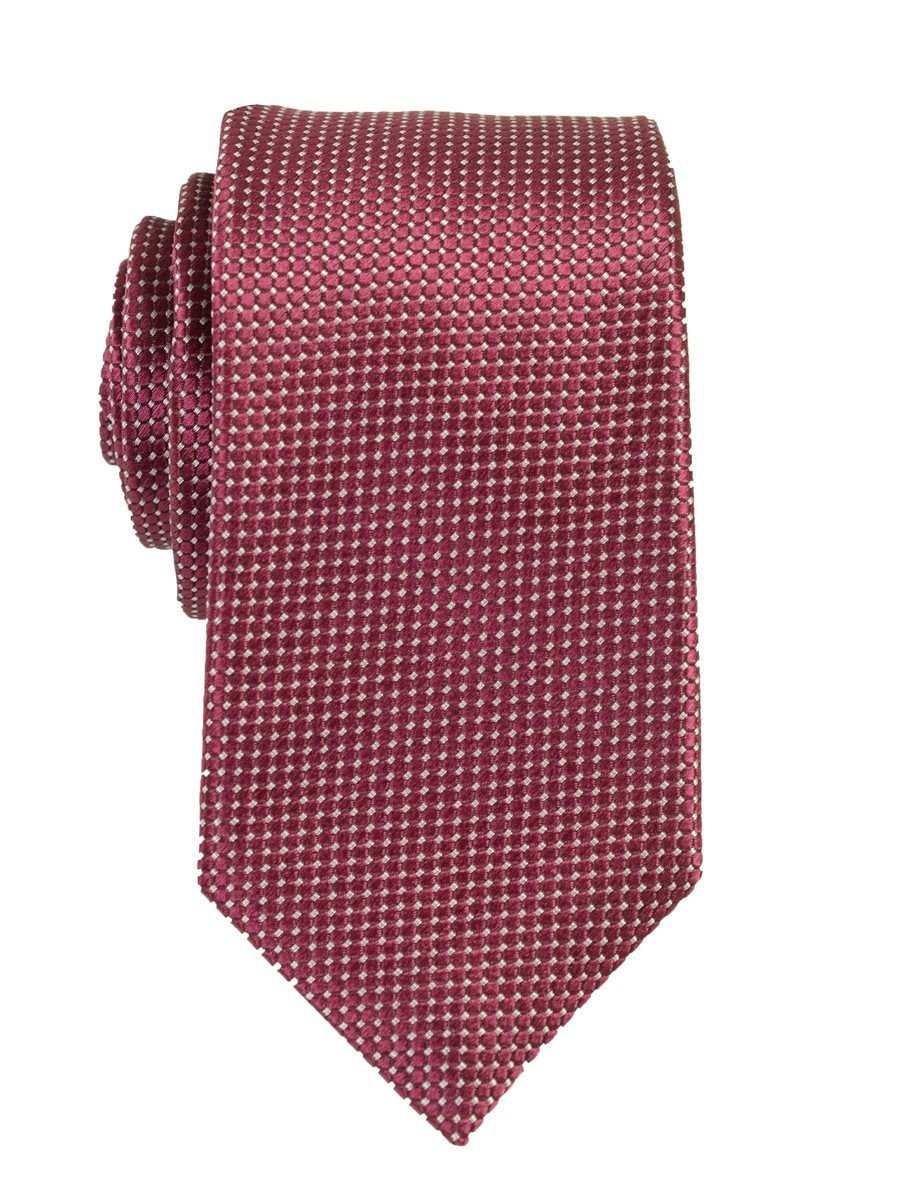 Heritage House 18145 100% Woven Silk Boy's Tie - Neat - Burgandy Boys Tie Heritage House