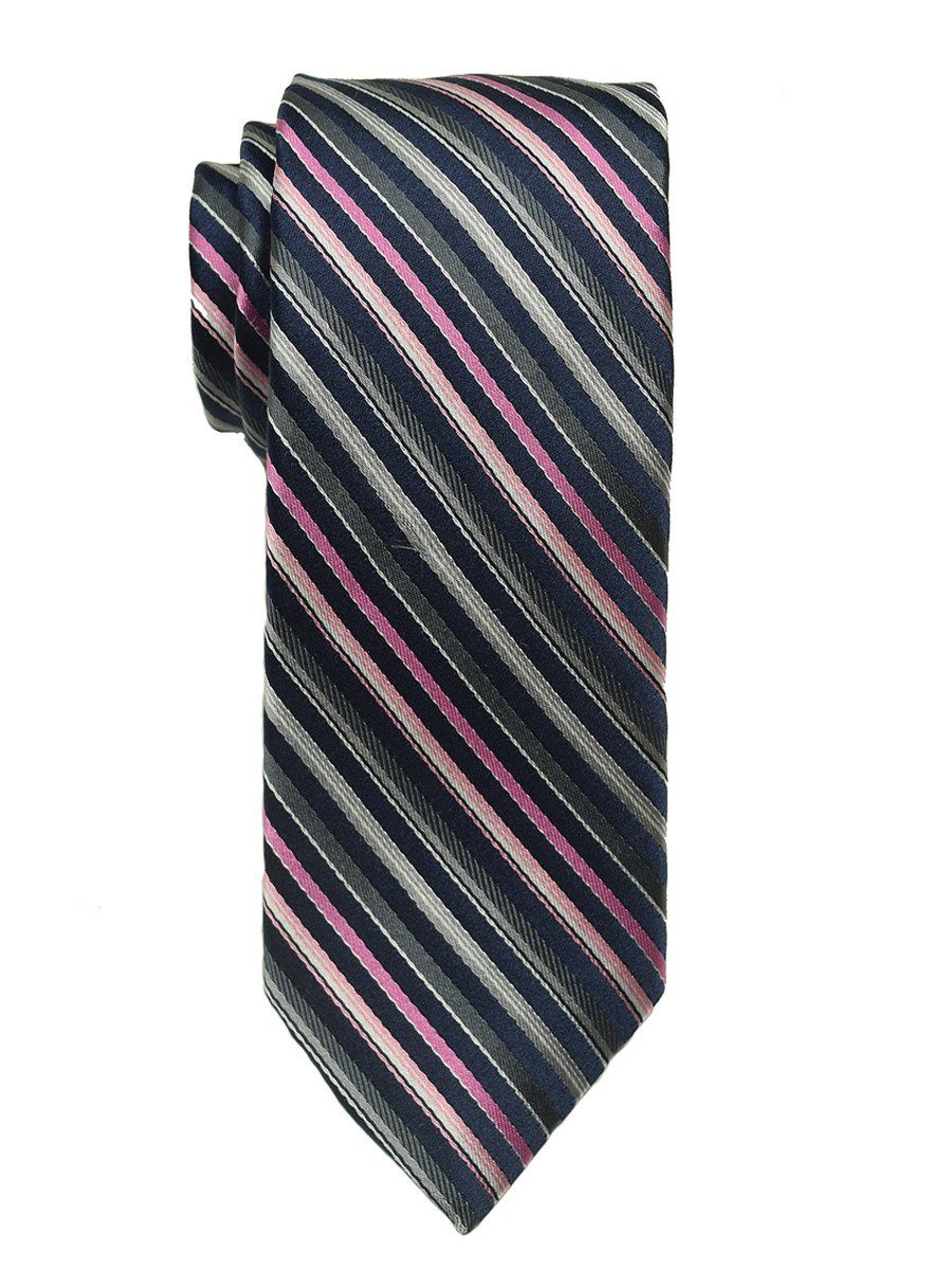 Boy's Tie 18871 Navy/Pink/Grey Boys Tie Heritage House 