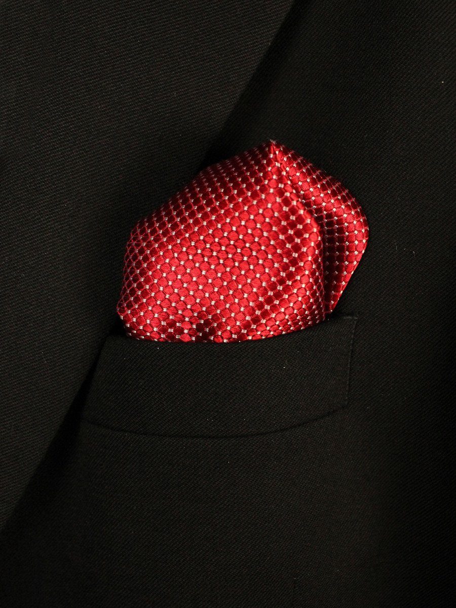 Boy's Pocket Square 18943 Red Neat Boys Pocket Square Heritage House 