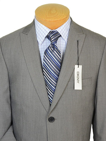 Image of DKNY 19074 100% Wool Boy's 2-Piece Suit - Sharkskin - 2-Button Single Breasted Jacket, Plain Front Pant Boys Suit DKNY 
