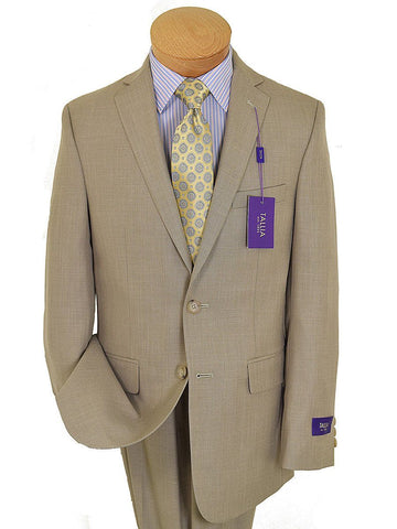 Image of Tallia Purple 19124 80% Polyester / 20% Rayon Boy's 2-Piece Suit - Solid - 2-Button Single Breasted Jacket, Plain Front Pant Boys Suit Tallia 