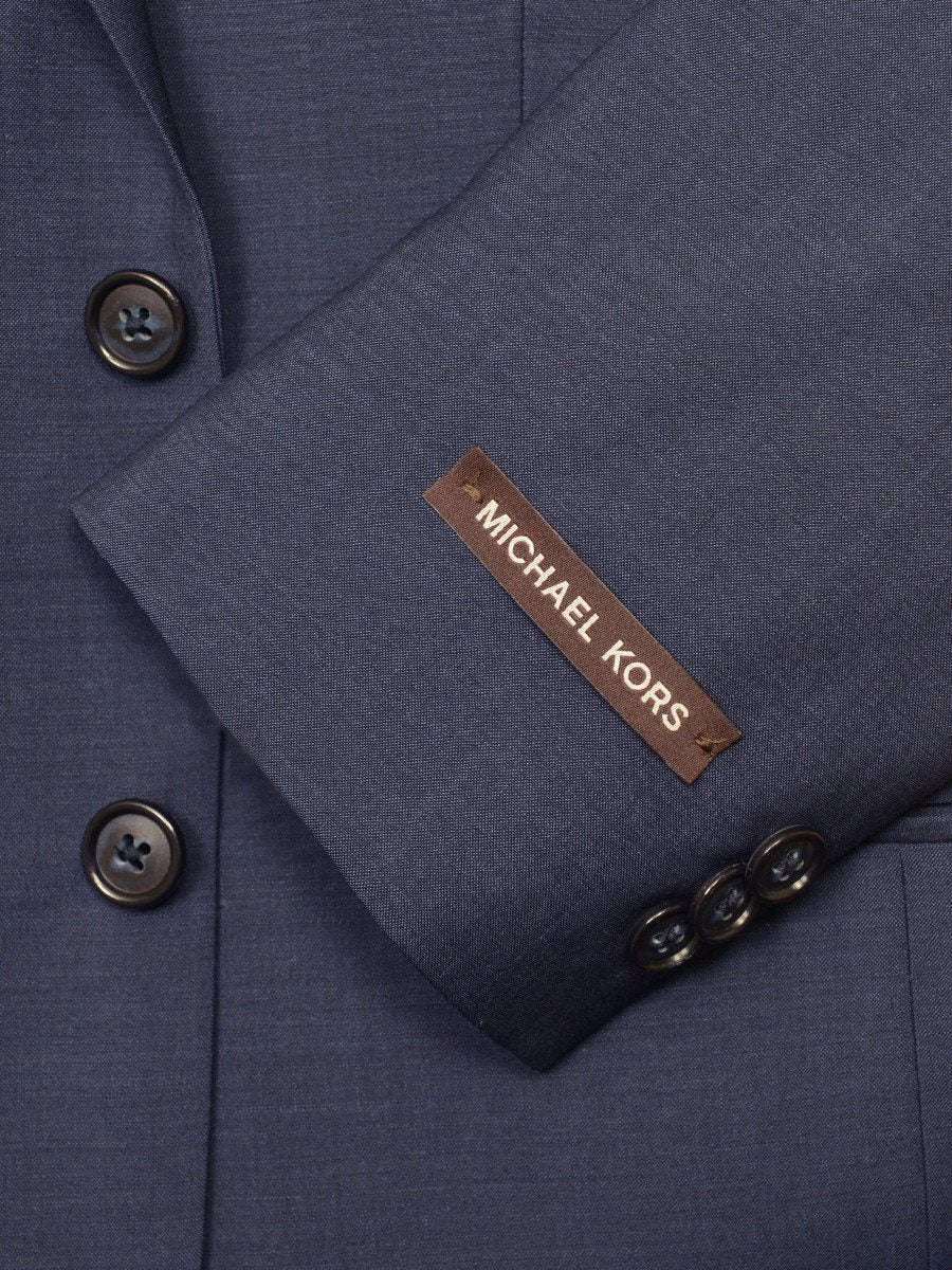 Michael Kors 19150 100% Wool Boy's 2-Piece Suit - Sharkskin - 2-Button Single Breasted Jacket, Plain Front Pant Boys Suit Michael Kors 