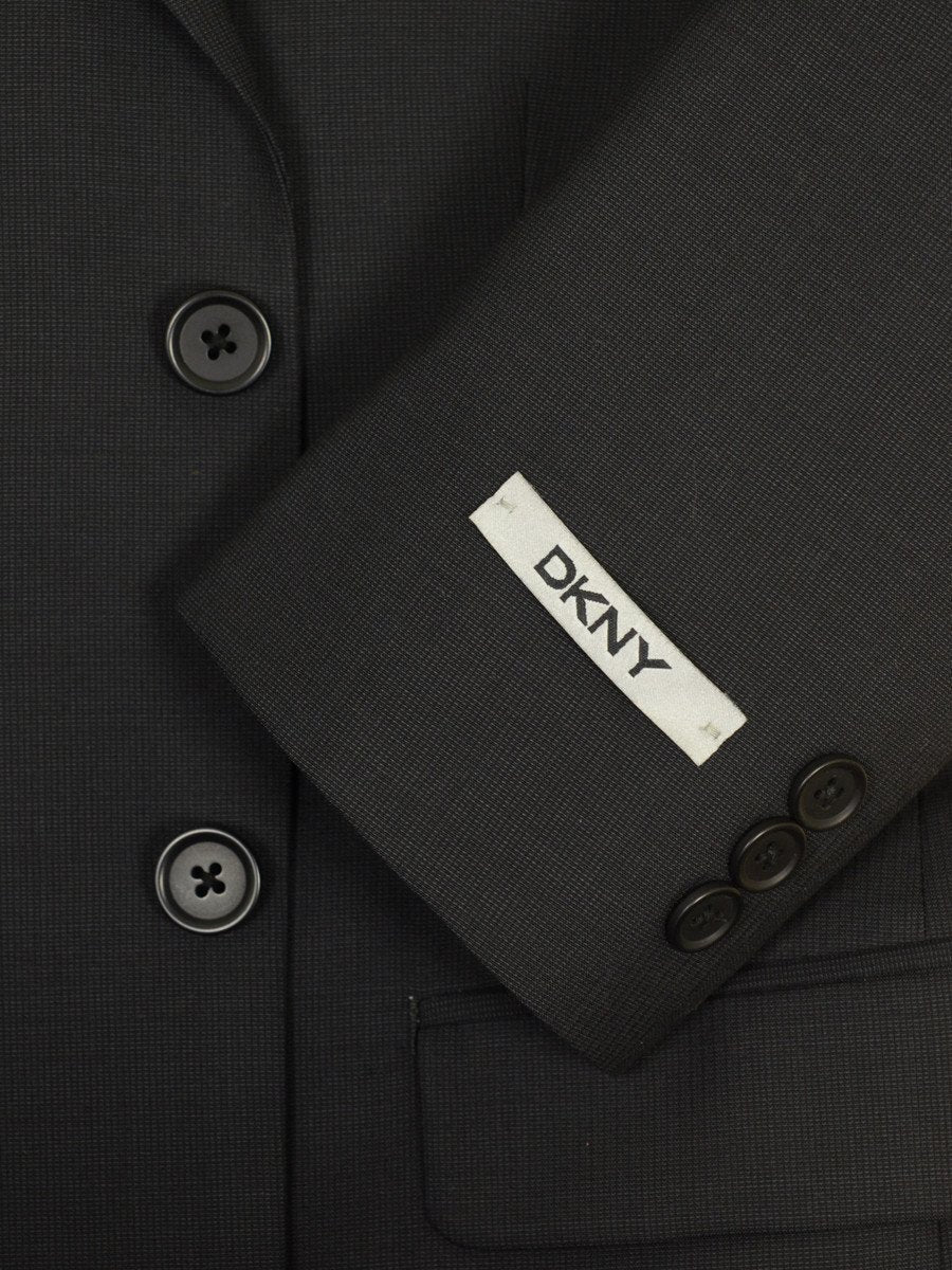 DKNY 19213 100% Wool Boy's 2-Piece Suit - Weave - 2-Button Single Breasted Jacket, Plain Front Pant Boys Suit DKNY