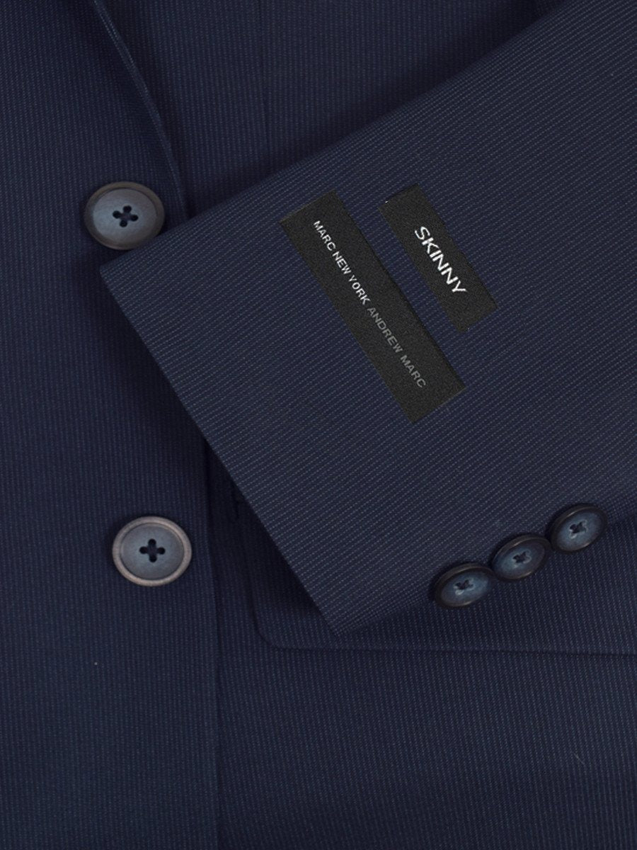 Andrew Marc 19448 65% Polyester / 35% Rayon Boy's 2-Piece Trim Fit Suit - Fine Line - 2-Button Single Breasted Jacket, Plain Front Pant Boys Suit Andrew Marc