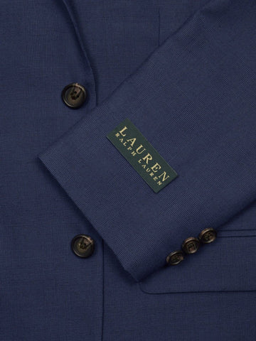 Image of Lauren Ralph Lauren 19513 65% Polyester/ 35% Rayon Boy's Suit Separate Jacket - Plaid - Blue, 2-Button Single Breasted Boys Suit Separate Jacket Lauren 