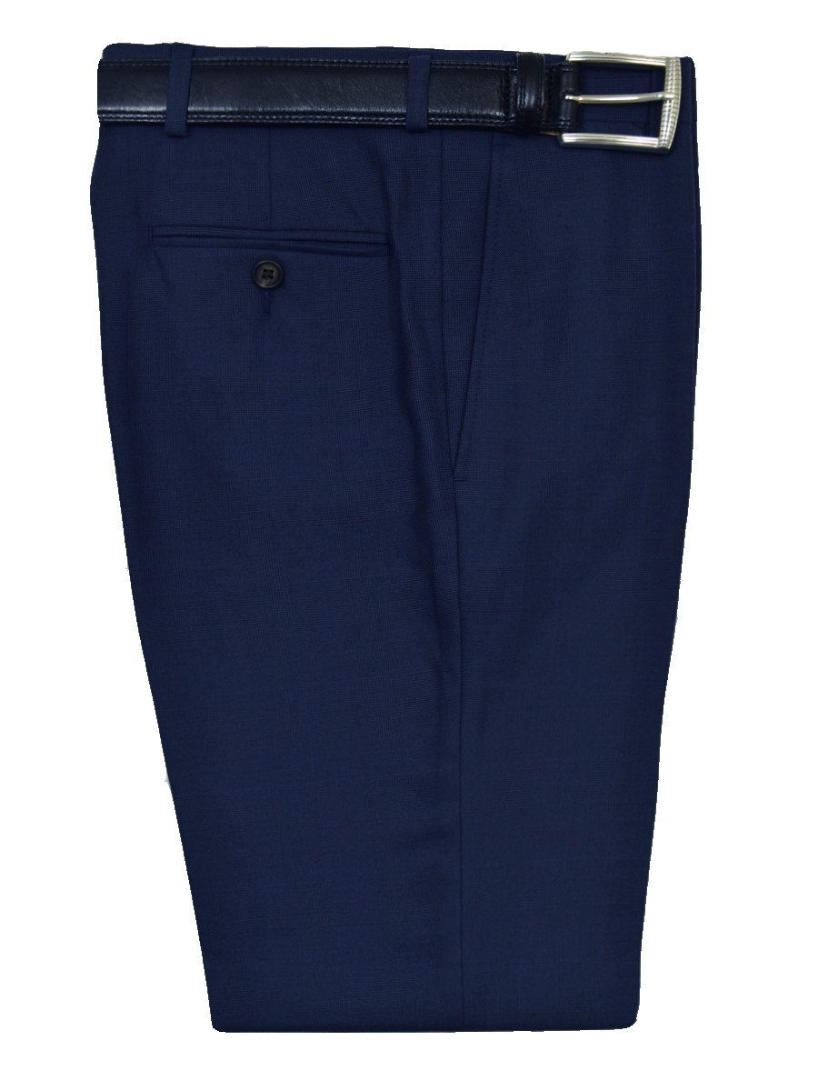 Lauren Ralph Lauren 19513P 65% Polyester/ 35% Rayon Boy's Suit Separate Pant - Plaid - Blue, Plain Front Boys Suit Separate Pant Lauren