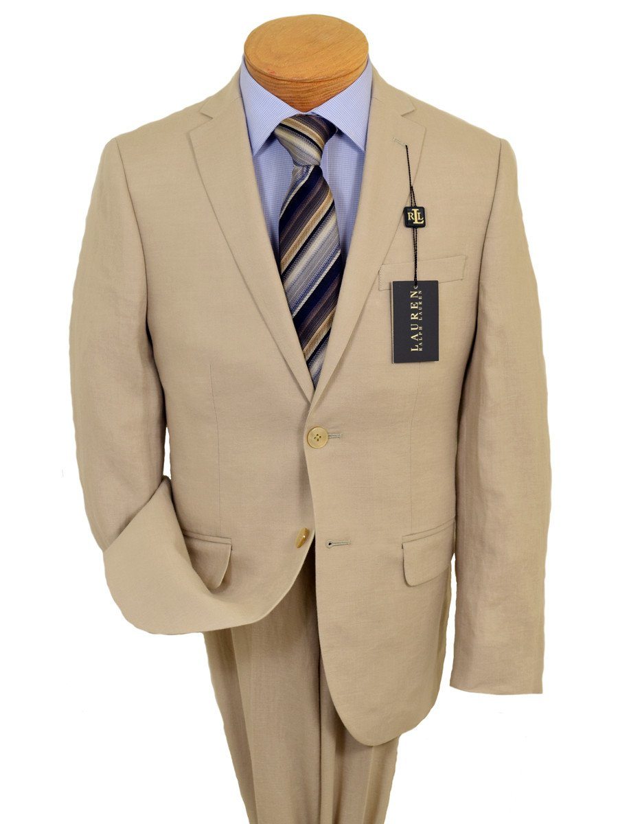 Lauren Ralph Lauren 19527 100% Linen Boy's Suit Separate Jacket - Linen - Tan, 2-Button Single Breasted Boys Suit Separate Jacket Lauren 