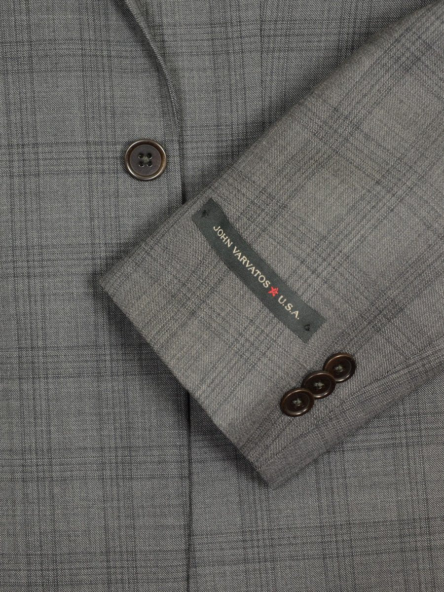 John Varvatos 19571 100% Wool Boy's 2-Piece Suit - Plaid - 1-Button Single Breasted Jacket, Plain Front Pant Boys Suit John Varvatos