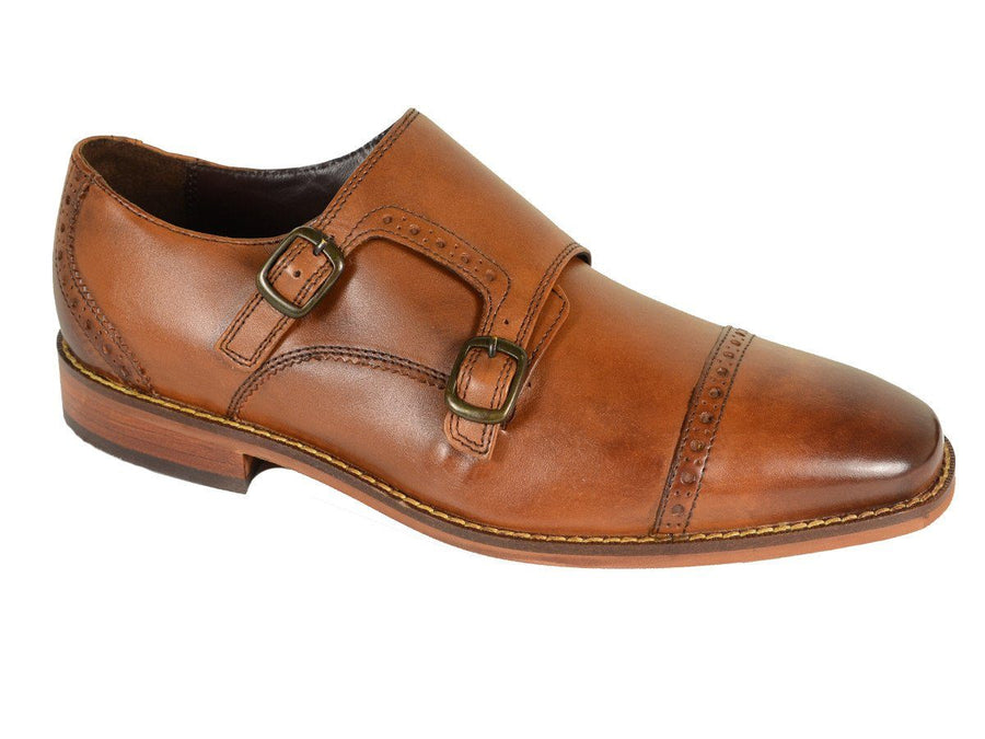 Florsheim 20204 Leather Boy's Shoe - Double Monk Strap - Saddle Tan Boys Shoes Florsheim 