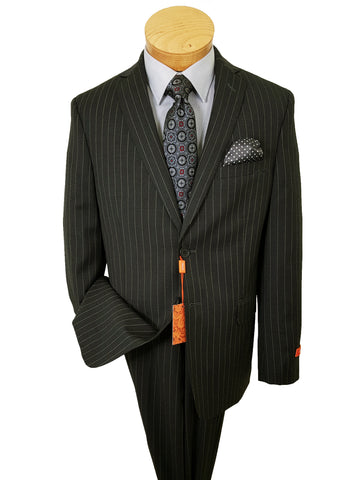 Image of Tallia 21027 100% Wool Boy's Suit - Pinstripe - Charcoal