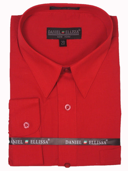 Daniel Ellissa 2112 65% Polyester/35% Cotton Boy's Dress Shirt - Solid -  Heritage House Boy's Suits