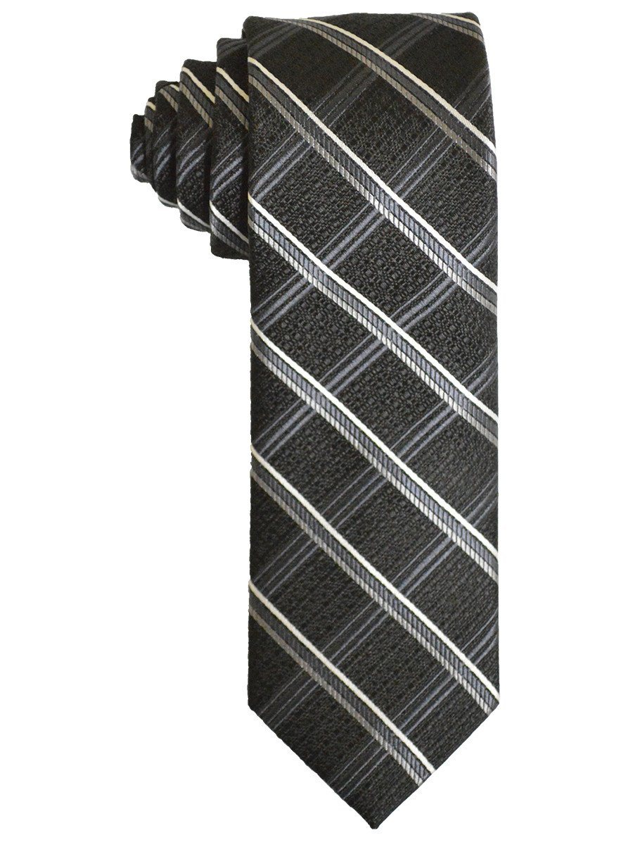 Boy's Tie 21249 Black/Silver Boys Tie Heritage House 