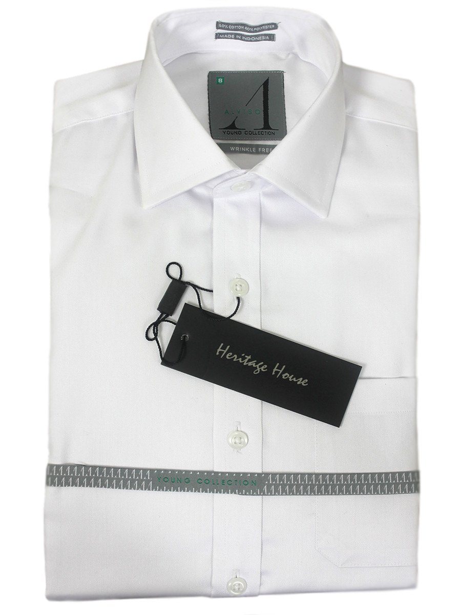 Boys Dress Shirts by Alviso in White - Wrinkle Free Heritage House - The Boys' Suits Source Boys Dress Shirts by Alviso in White - Wrinkle Free Heritage House - The Boys' Suits Source