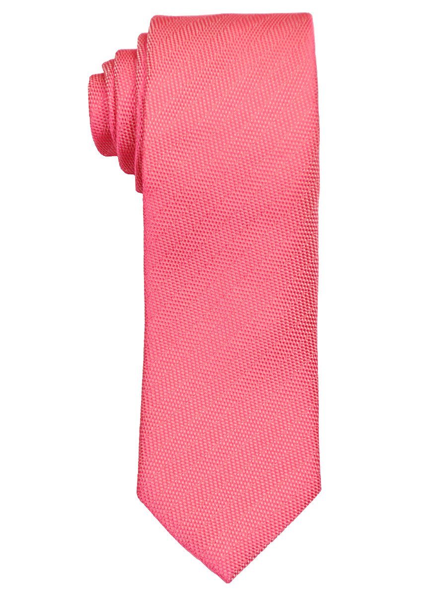 Heritage House 21477 100% Woven Silk Boy's Tie - Tonal Solid - Pink Boys Tie Heritage House