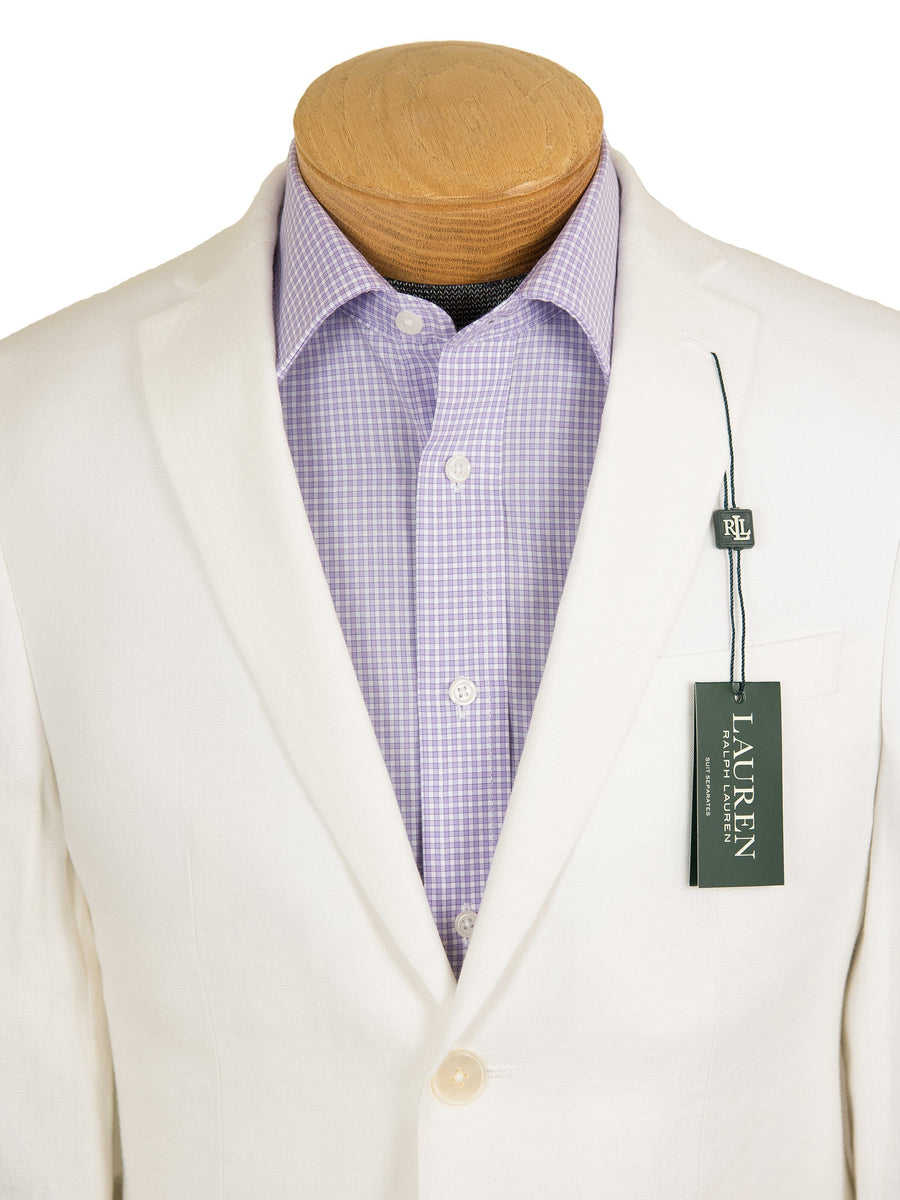 Lauren Ralph Lauren 21535 100% Linen Boy's Suit Separate Jacket - Solid - White Boys Suit Separate Jacket Lauren 