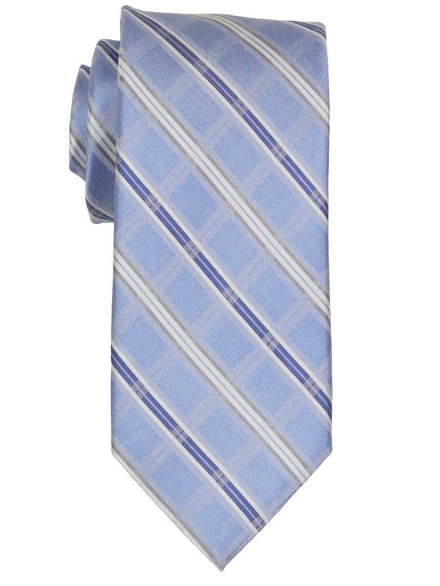 Heritage House 21855 100% Woven Silk Boy's Tie - Plaid - Blue Boys Tie Heritage House