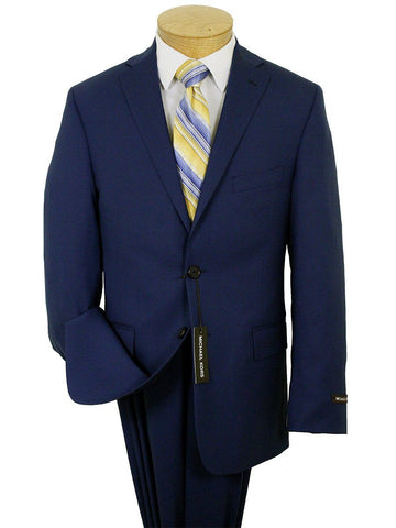 Image of Micheal Kors 21965 100% Wool Boy's Suit - Natural Stretch - Solid - Blue Boys Suit Michael Kors 