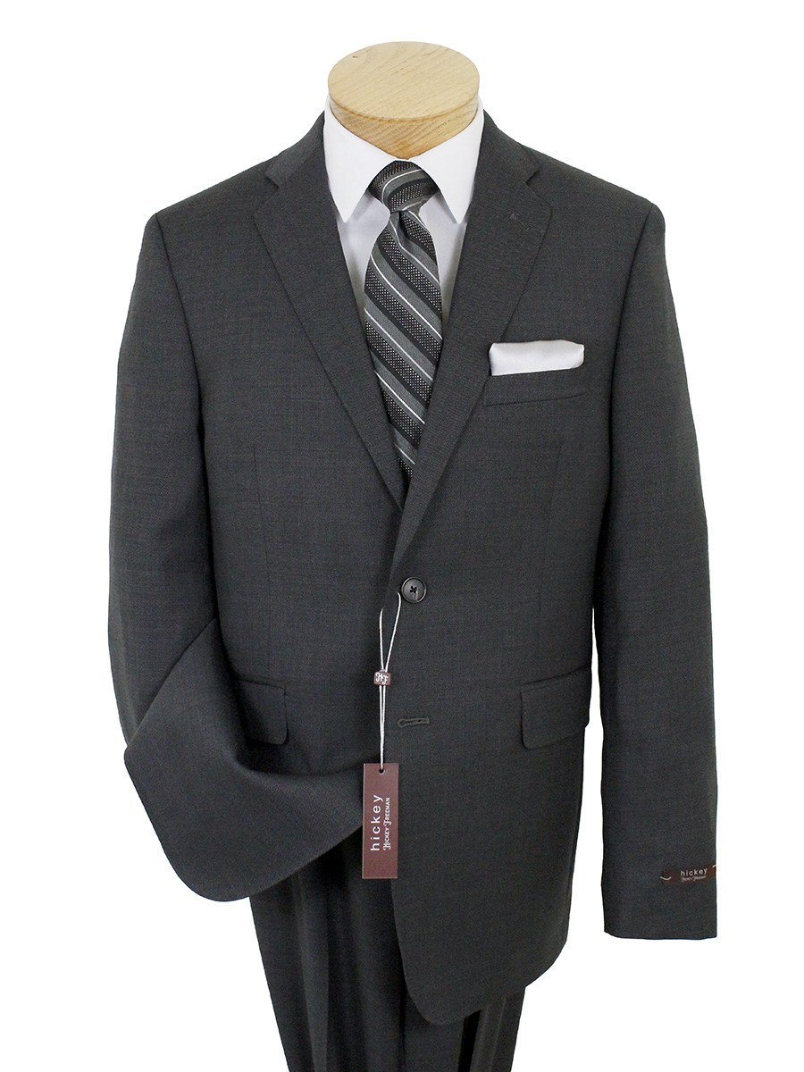 Boy's Suit 22044 Charcoal Birdseye Boys Suit Hickey Freeman 