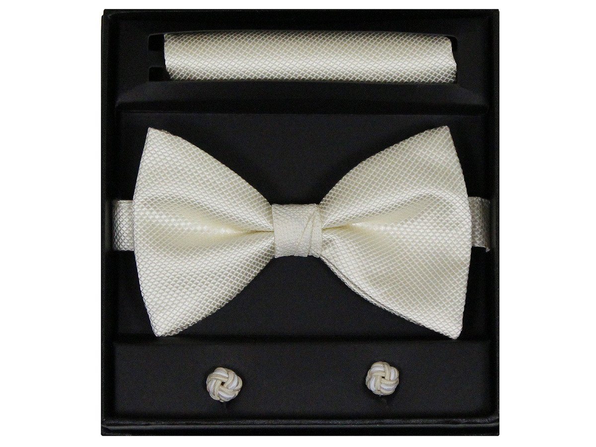 Boy's Bow Tie Box Set 22259 Ivory Boys Bow Tie Giorgio Bissoni