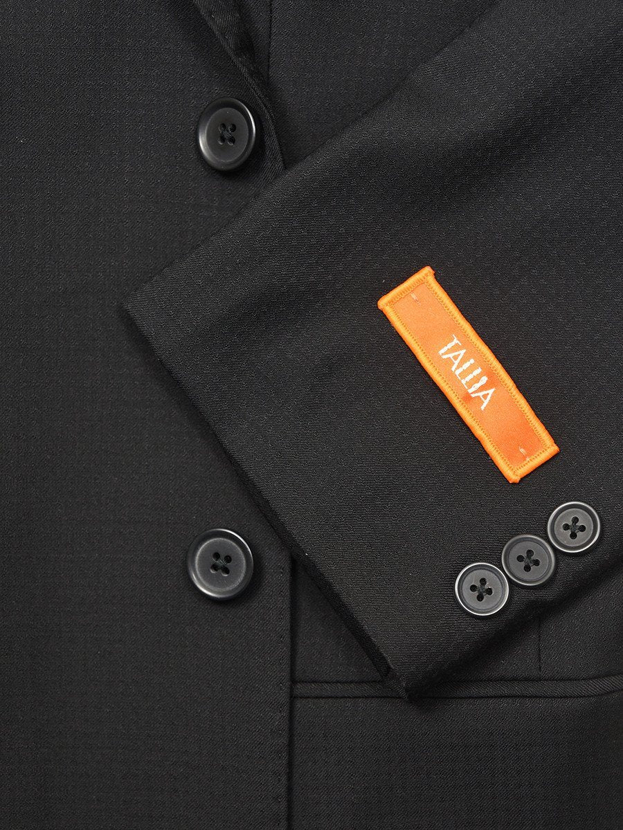 Boy's Suit 22507 Black Tonal Weave Boys Suit Tallia