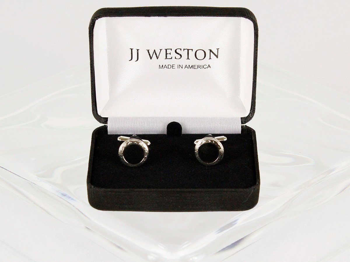 Boy's Cuff Links 22957 Silver Boys Cufflinks JJ Weston