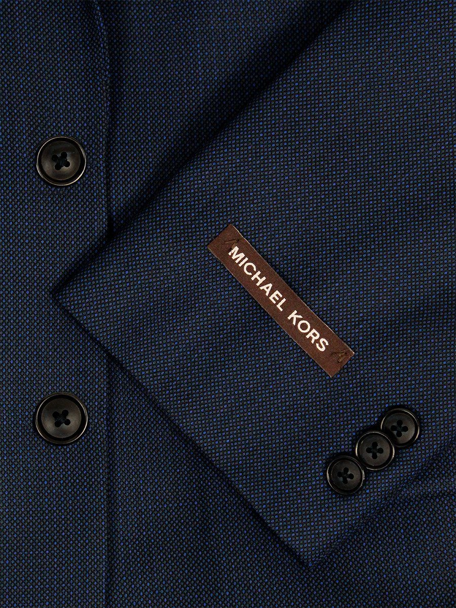 Michael Kors 22965 100% Wool Boy's Suit - Nailhead Weave - Blue/charcoal Boys Suit Michael Kors 