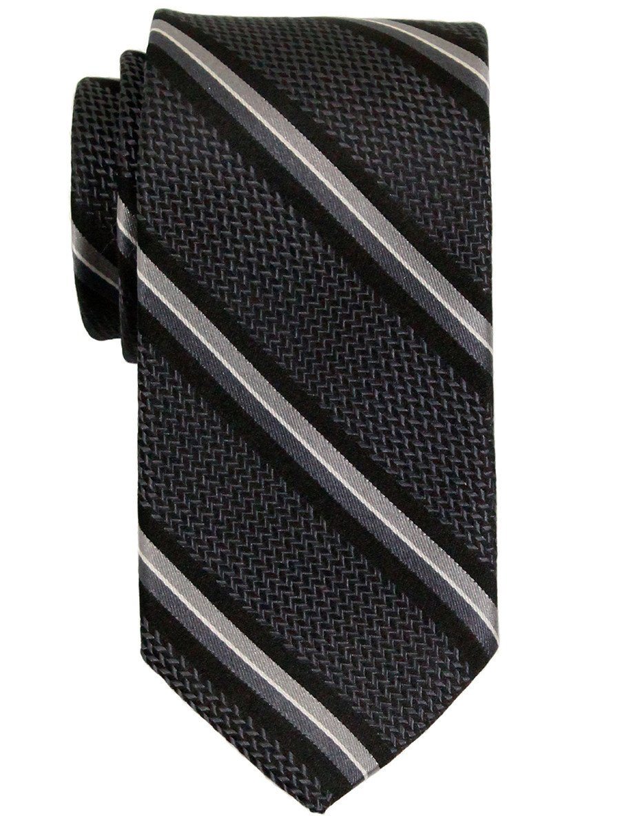Boy's Tie 23162 Grey/Black Boys Tie Heritage House 
