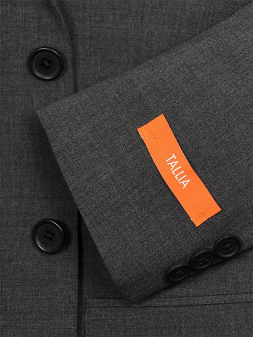 Image of Tallia 23367 52% Wool/ 46% Polyester/ 2% Elastane Boy's Suit - Solid - Gray Boys Suit Tallia 