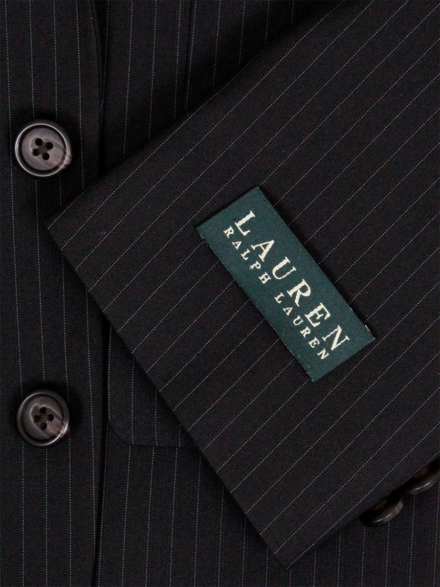 Lauren Ralph Lauren 23468 65% Polyester/ 35% Rayon Boy's Suit Separate Jacket- Stripe - Black Boys Suit Separate Jacket Lauren 