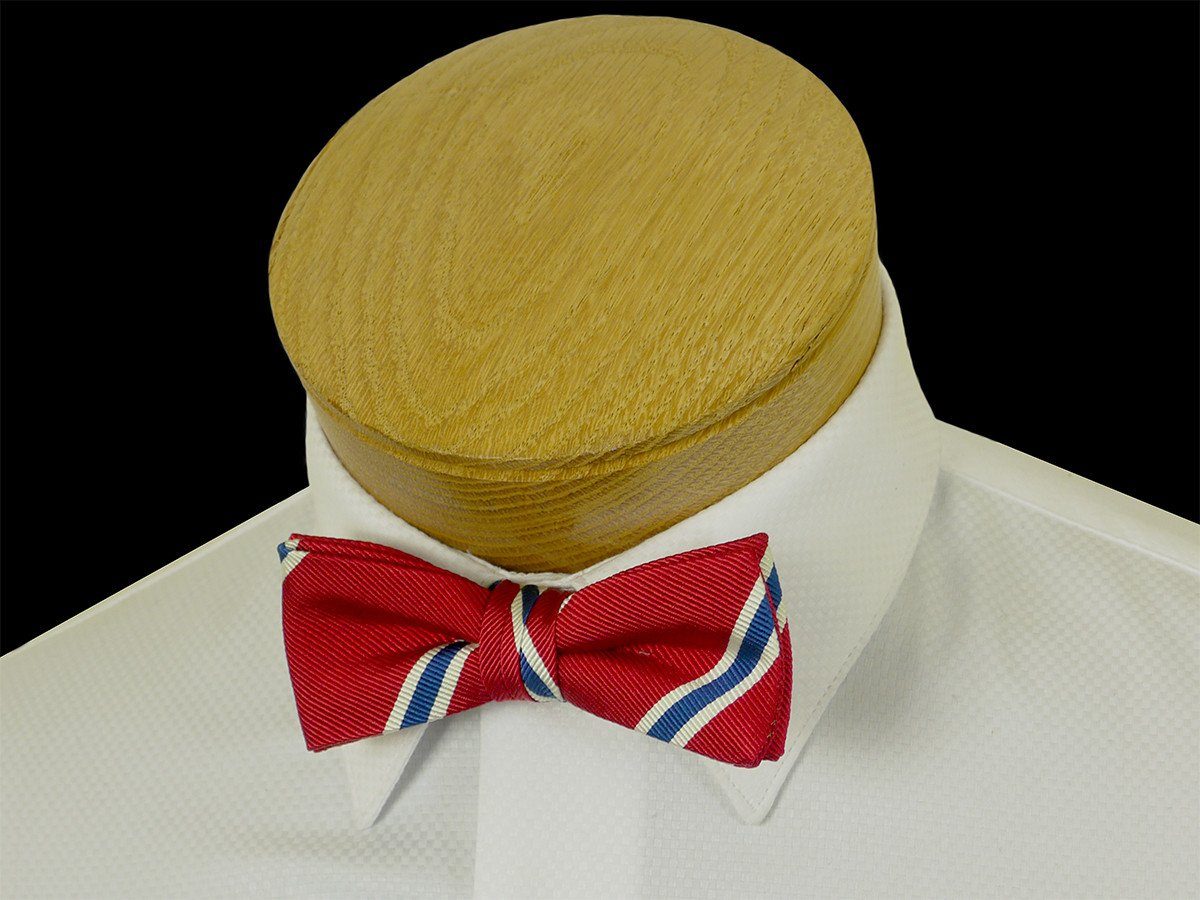 Boy's Bow Tie 23576 Red/Blue Stripe Boys Bow Tie High Cotton